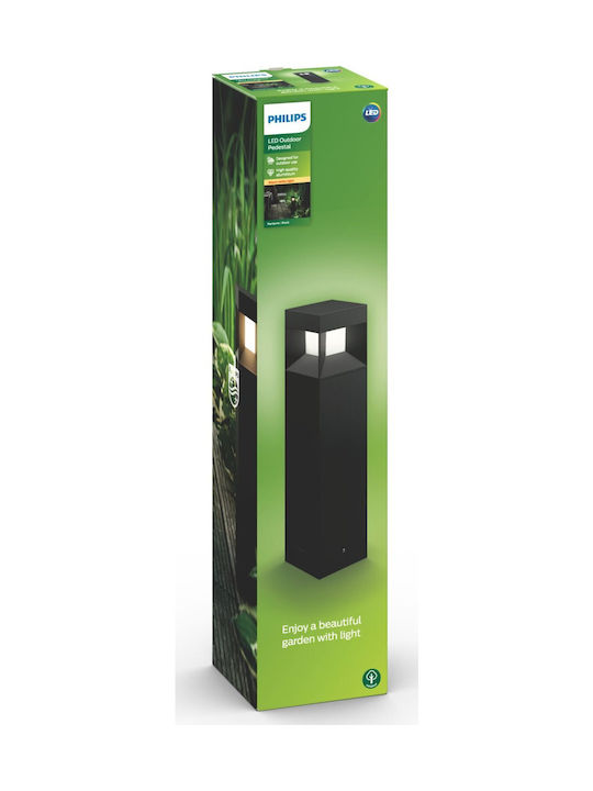 Philips MyGarden Parterre Outdoor Floor Lamp LED 8W with Warm White Light IP44 Black