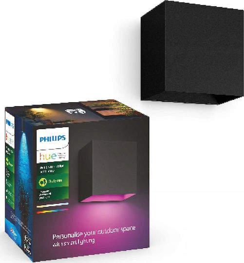Philips Resonate Επιτοίχιο Εξωτερικό Φωτιστικό LED IP44 8W με RGBW Φως