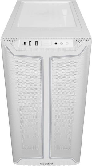 Be Quiet Pure Base 501 DX Геймърско бюро Midi Tower Компютърна кутия със страничен прозорец и RGB осветление Бял