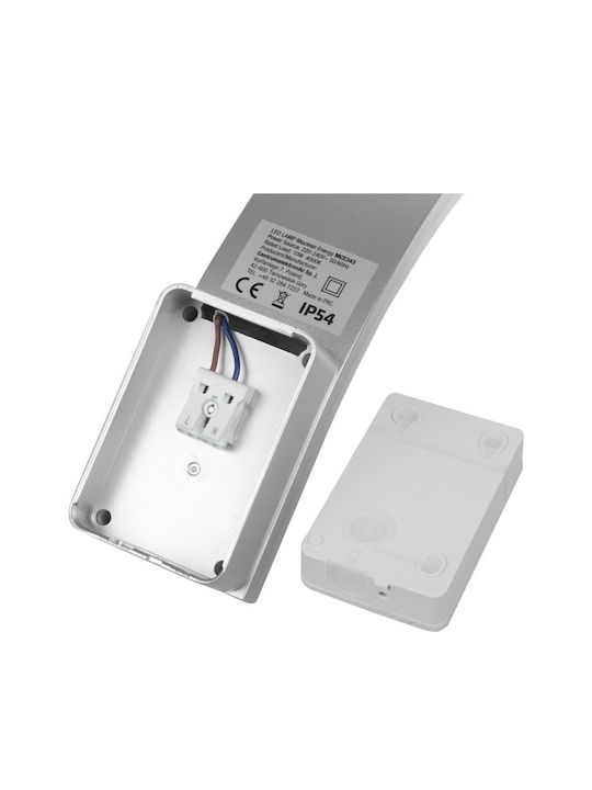Maclean Energy Wall-Mounted Outdoor Light LED IP54 10W with Natural White Light