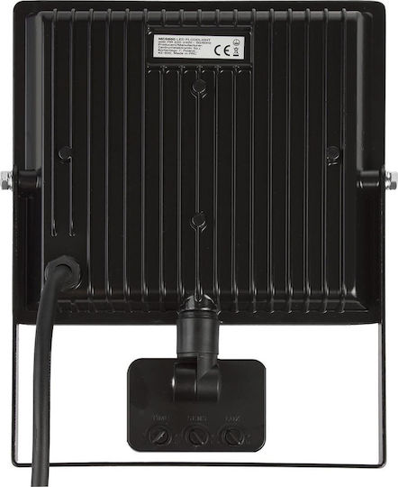 Maclean Energy Waterproof LED Floodlight 50W Natural White 4000K with Motion Sensor IP44
