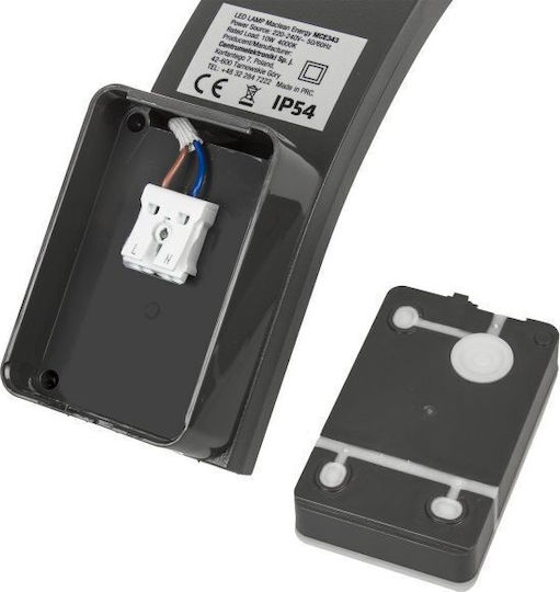 Maclean Energy Lumină de exterior montată pe perete LED IP54 10W cu Alb Natural Lumină