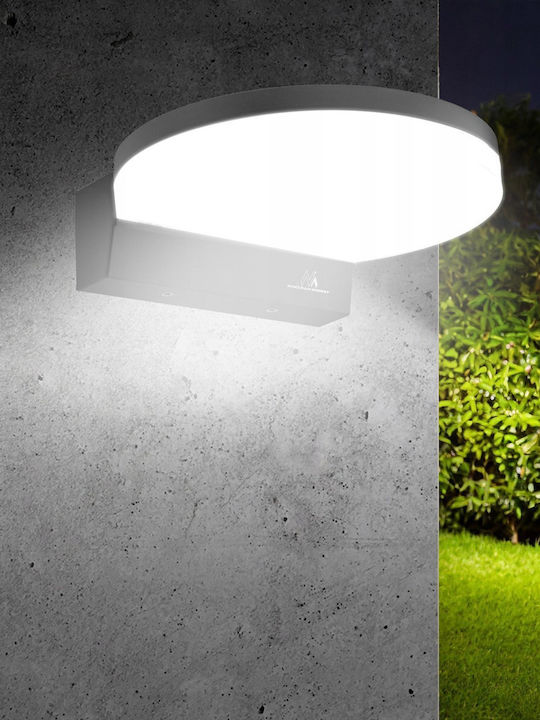 Maclean Energy Wall-Mounted Outdoor Light LED IP65 15W with Natural White Light
