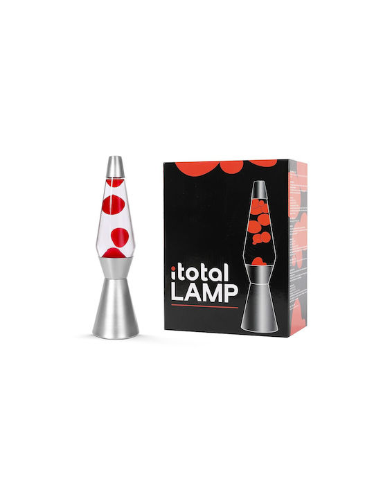 Total Gift Dekorative Lampe Lavalampe Rot