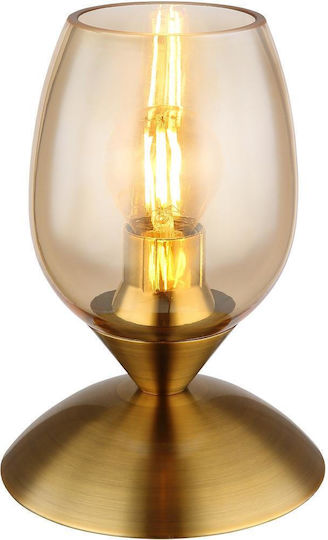 Επιτραπέζιο Φωτιστικό E14 Ποτήρι Globo Lighting 24007m Κεχριμπάρι