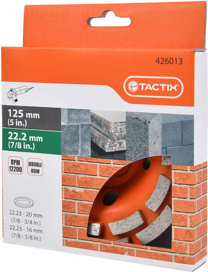 Tactix Disc de șlefuire Materiale de construcție 125mm