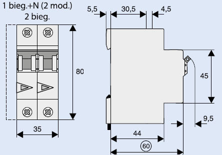 Eaton Automatischer Schutzschalter 1A AC 278659