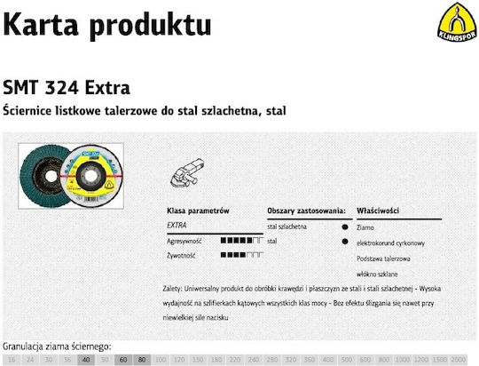 Klingspor Smt324 Extra Δίσκος Λείανσης 125mm