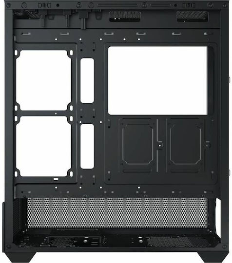 Xigmatek Alphard Геймърско Midi Tower Компютърна Кутия с Страничен Прозорец и RGB Осветление Черна