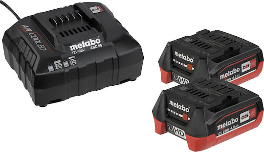 Metabo PowerMaxx SB 12 Percussive Drill Driver Battery 12V 2x4Ah