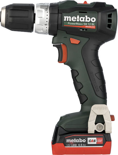 Metabo PowerMaxx SB 12 Percussive Drill Driver Battery 12V 2x4Ah