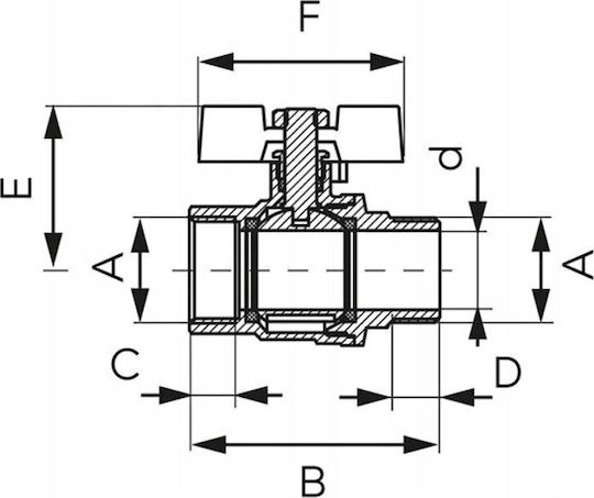 Ferro Valve / Switch 1" Male/Female
