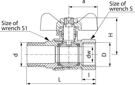 Valvex Vana / Comutator 3/4"