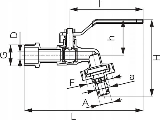 Ferro Βάνα / Διακόπτης 1/2"