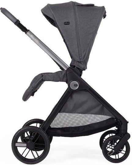 Chicco Bellagio Trio Ρυθμιζόμενο Καρότσι Μωρού Kατάλληλο για Nεογέννητο Black Satin 9.7kg