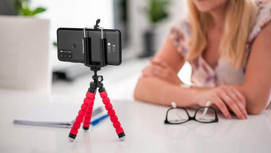 Kruger & Matz KM1366 Cell Phone Tripod Red