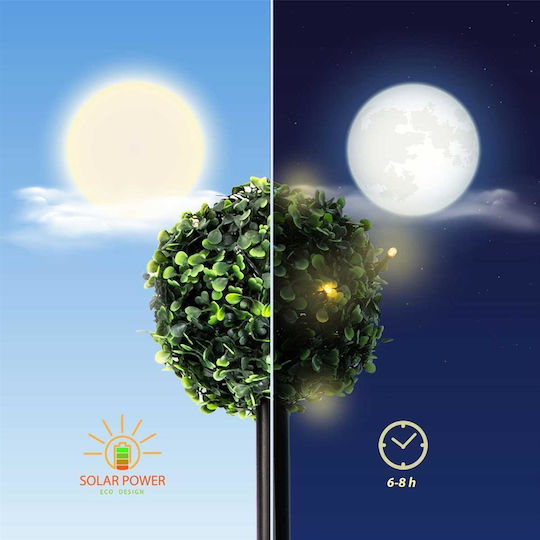 Saska Garden Set of 3 Stake Solar Lights Balls with Motion Sensor and Photocell IP44