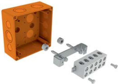 Kopos Kolin Surface Mounted Electrical Box Branching Watertight IP66 in Orange Color