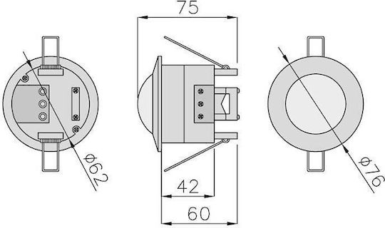 Gtv Wired Motion Sensor 360° Range 6m