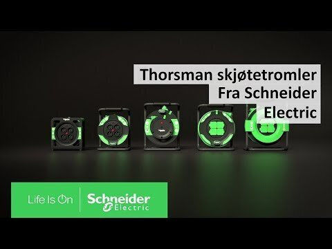 Schneider Electric Thorsman 4 Plätze mit Kabel 20m Durchmesser 3 x 1.5mm² Schwarz