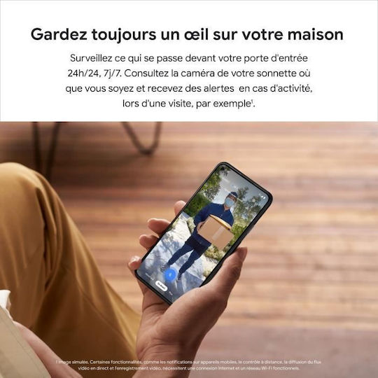 Google Nest Clopoțel De Ușă Wi-Fi Alb