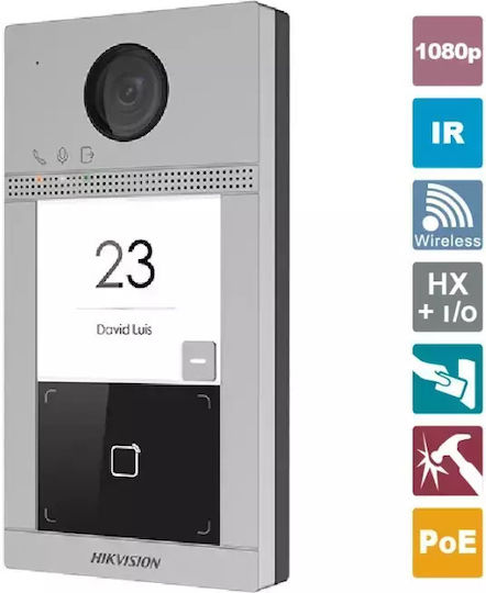 Hikvision Ds-kv8113-wme1 C Ip Outdoor Video Intercom Wifi 1 X Call Button A Single Family Allows Calling