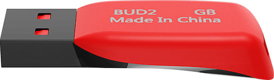 Borofone BUD2 8GB USB 2.0 Stick Black