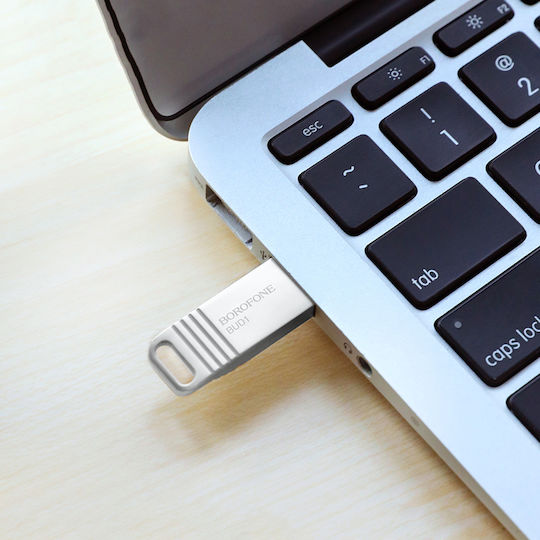 Borofone Bud1 Nimble Pendrive 16GB USB 2.0 Stick Silver