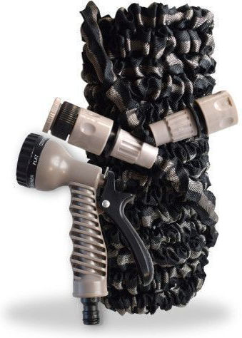 Aquastretch Water Hose Set Black Brown 5-15m Home & Camp