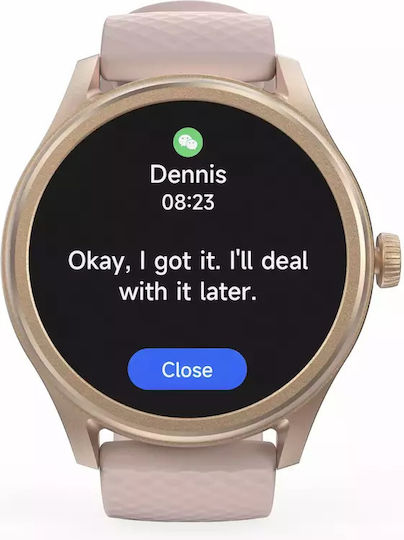 HAMA 5010 46mm Smartwatch με Παλμογράφο (Ροζ Χρυσό)