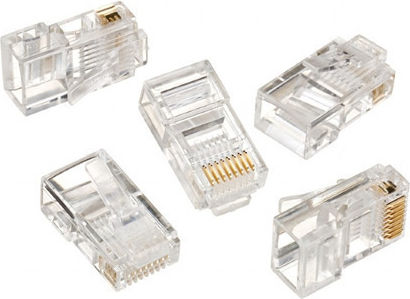 Cablexpert Βύσμα RJ-45 male 10τμχ Διάφανο LC-8P8C-001/10