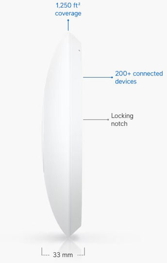 Ubiquiti U7-Lite Access Point Wi‑Fi 7 Dual Band (2.4 & 5GHz)