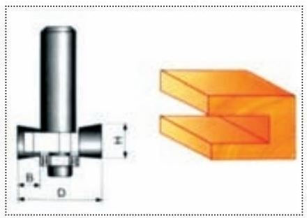 Condor Φρέζα για Διαμόρφωση Αυλακώσεων σε Ξύλο 9.4mm x 32mm με Ρουλεμάν
