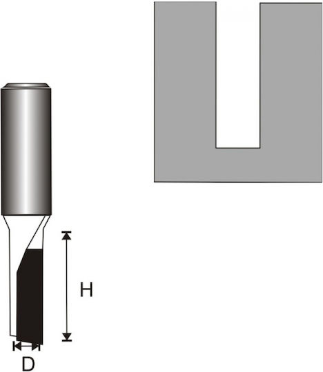 Dedra Φρέζα Καρβιδίου για Ξύλο 3.96mm