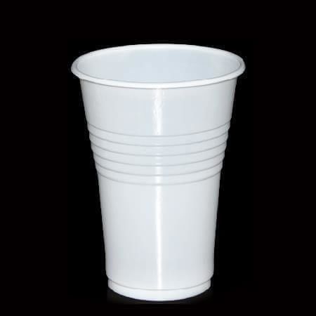 Lux Plast Disposable Cup Plastic White 250ml 50pcs