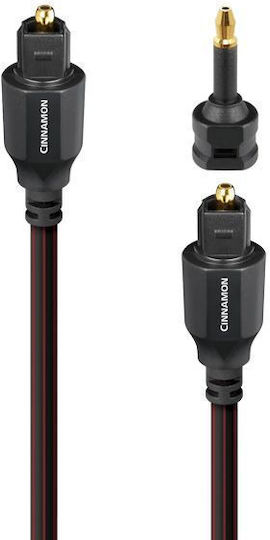 Audioquest Optical Audio Cable TOS male - mini TOS male Μαύρο 1.5m