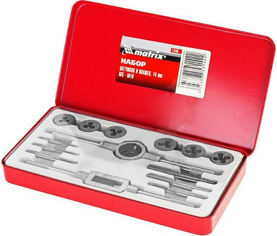 MTX 773459 Tap & Die Sets with Tap Wrench 14pcs