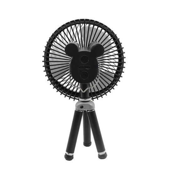 Rotating Rechargeable USB Desk Fan Home Office Ys-2273 4w Black Operating Hours 3-8 Hours