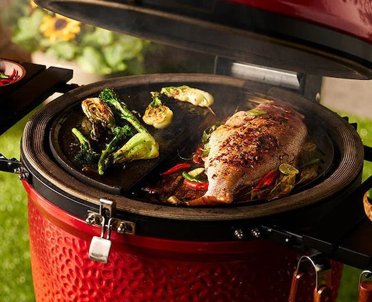 Kamado Joe Classic II Ceramics Charcoal Grill Kamado with Lid, Thermometer and Smoker 46cmx46cm