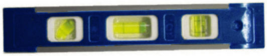 Inter 773011 Nivel de spirit Din aluminiu Magnetic 22.5buc cu 3 Ochiuri