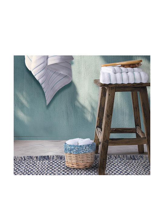 Nef-Nef Homeware Комплект Хавлиени Кърпи 2 Бр Ethnia Бели Тегло 300гр/м²