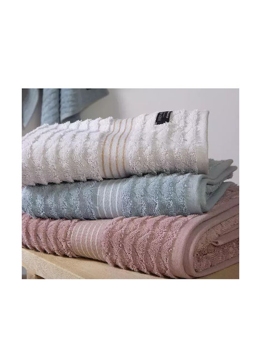 Nef-Nef Homeware Bath Towel Elgyn 80x160cm Off White Weight 600gr/m²