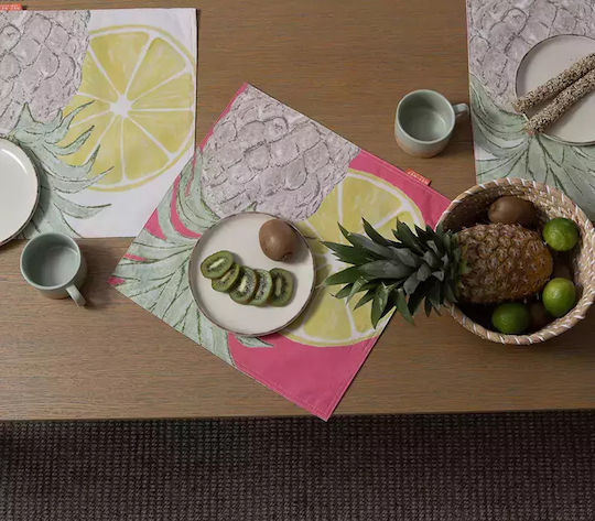 Nef-Nef Homeware Σουπλά Υφασμάτινο Πολύχρωμο 40x40cm Nef-Nef Homeware Σουπλά Υφασμάτινο Πολύχρωμο 40x40cm