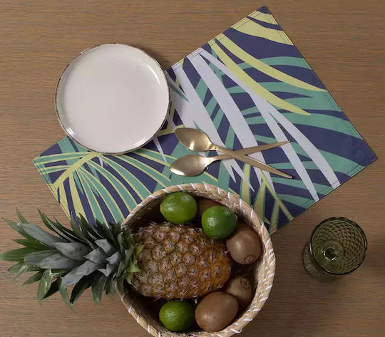 Nef-Nef Homeware Fabric Placemat Green 48x33cm