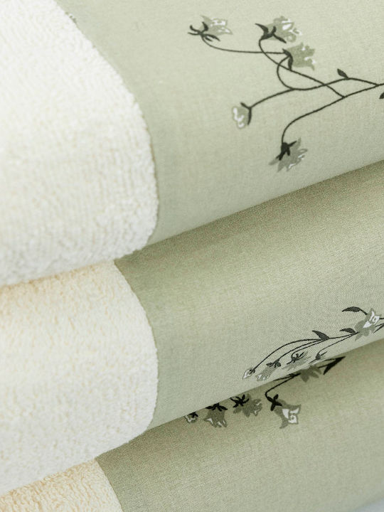 Borea Bath Towel Set 3pcs Pois Powder