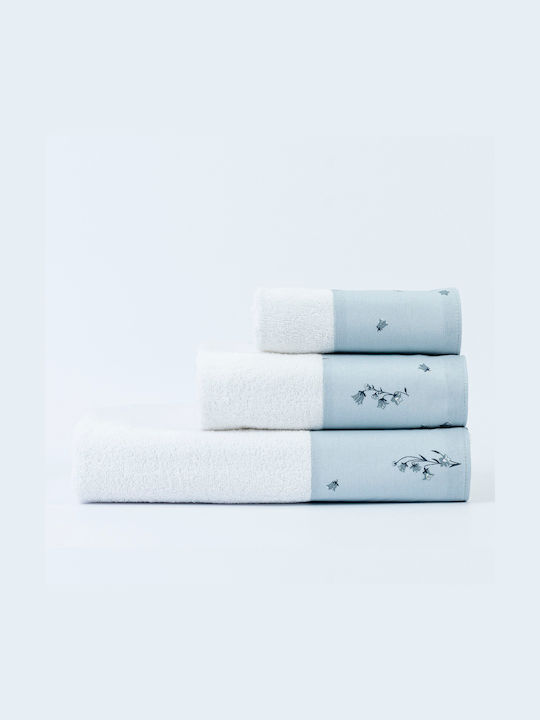Borea Bath Towel Set 3pcs Pois Powder