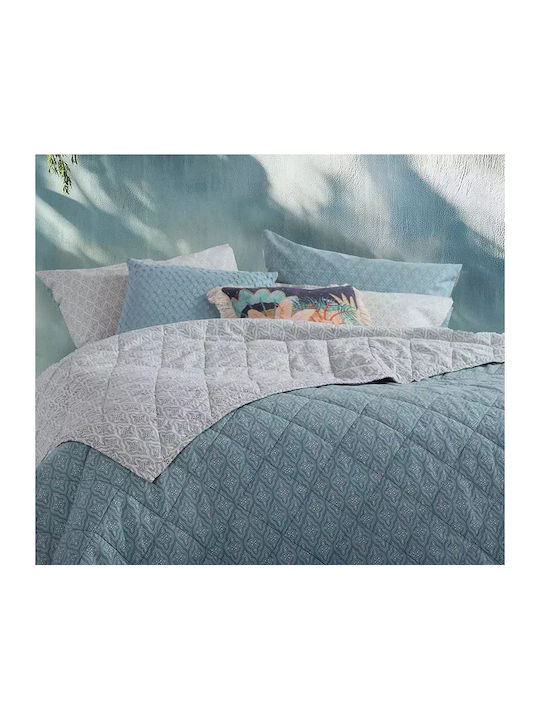 Nef-Nef Homeware Sorento Κουβερλί Μονό Βαμβακερό Μπλε 170x240cm