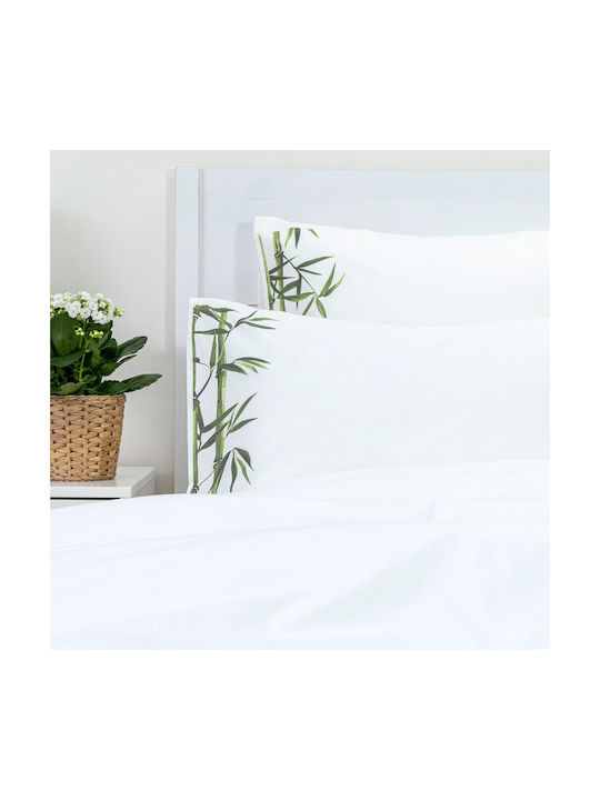 Borea Bamboo Pillowcase Set White 50x70cm.