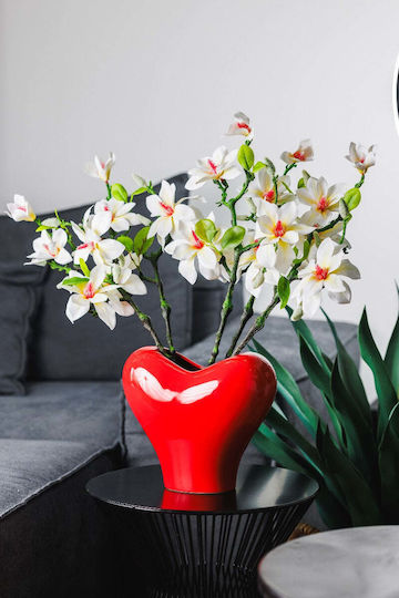 Koart Magnolia1 White Artificial Flower Real Touch 45 cm 1 piece