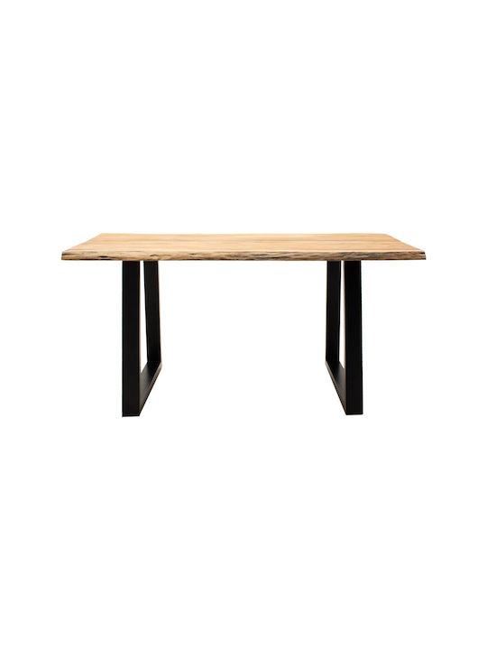 Miles Masă Sala de mese din Lemn Masiv Natural Shade 180x90x76buc
